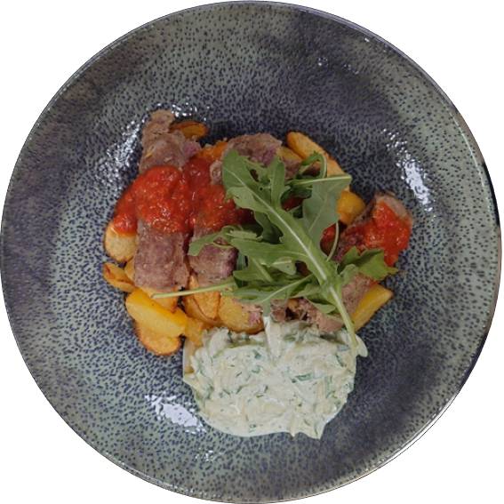 "balkánské" čevabčiči - Ajvar, Tzatziky